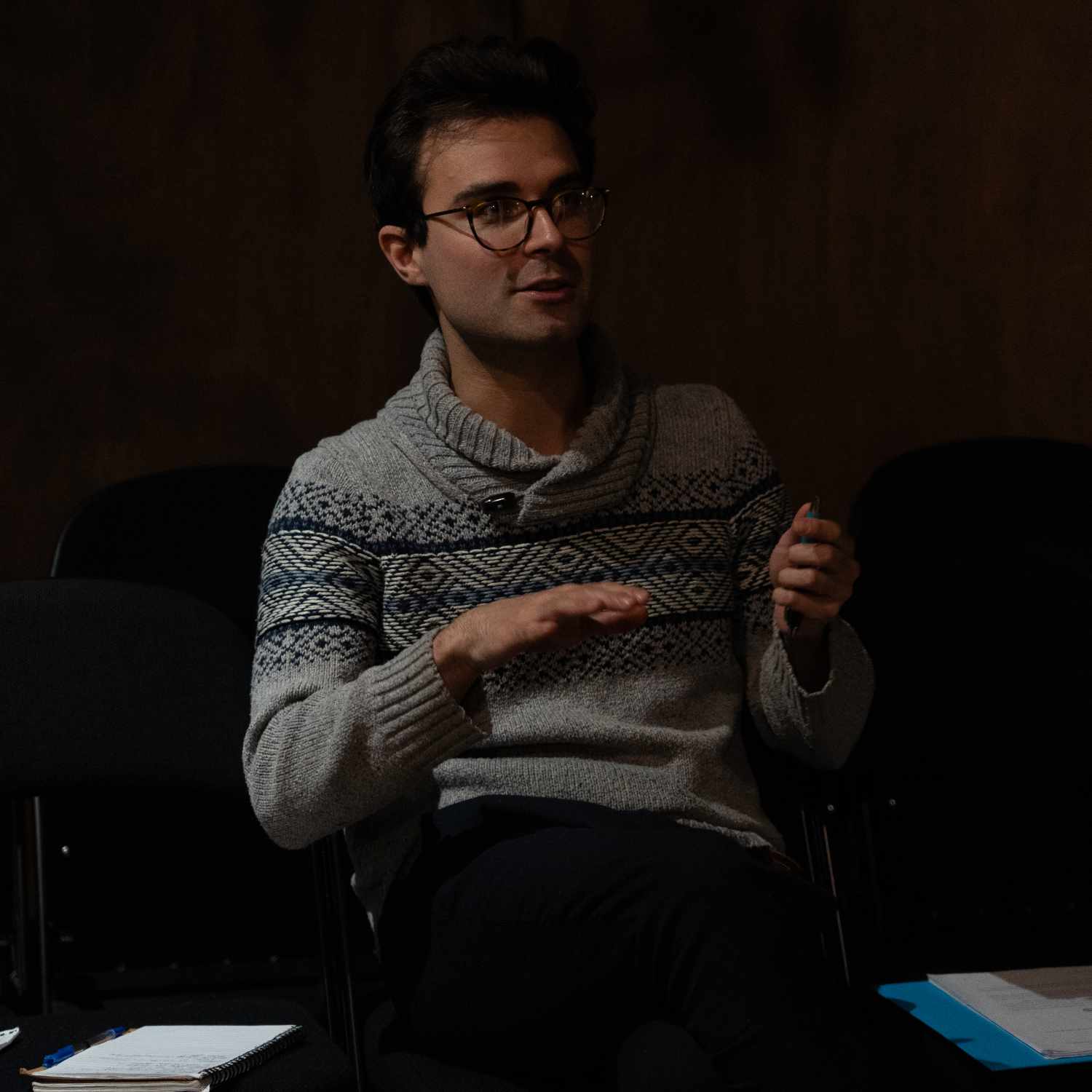 Artistic Director and CEO Oli is a multi-award-winning artistic director with a passion for original stories, told brilliantly. His work as a director/writer focuses on myth, magic, music, and storytelling, and loves making work that builds meaningful connection between artists and audiences. He's also an avid fan of TTRPGs, being outdoors, and chess. Challenge him to a game sometime!